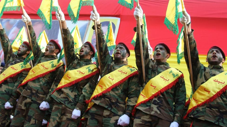 Membres de la milice terroriste chiite libanaise Hezbollah