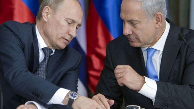 Putin, left, and his host, Netanyahu following meeting in Jerusalem, June 25, 2012.