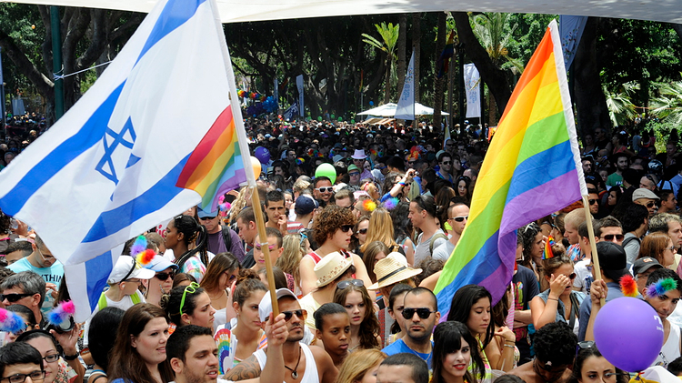 Gay pride parade in Tel Aviv