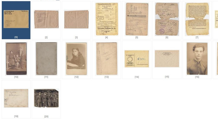 A screen shot of a few documents uploaded to the ITS online archives.