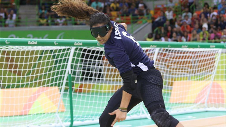 Israel's women's goalball team competes at the Rio Paralympics, September 9, 2016