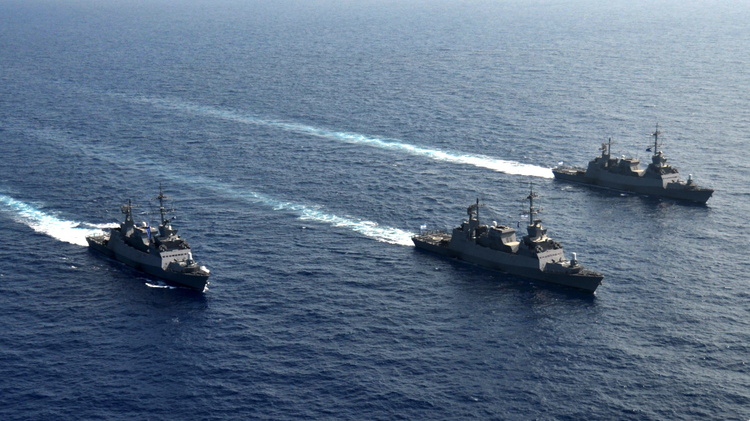 Sa'ar 5 missile vessels of the Israeli Navy