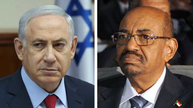 Le Premier ministre israélien Benjamin Netanyahu and President Omar al-Bashir: not the most obvious of allies.
