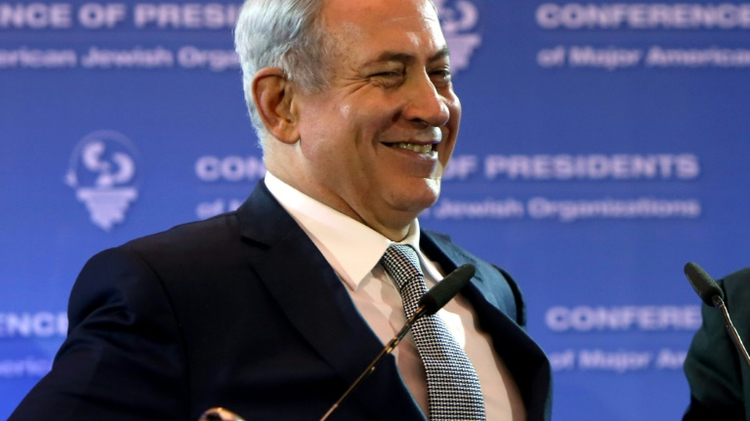 "Israel can be an energy-exporting country," Israeli Prime Minister Benjamin Netanyahu told the Conference of Presidents of Major American Jewish Organizations on February 14, 2016 in Jerusalem