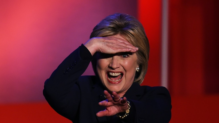 Democratic presidential candidate Hillary Clinton at the University of New Hampshire, February 4, 2016