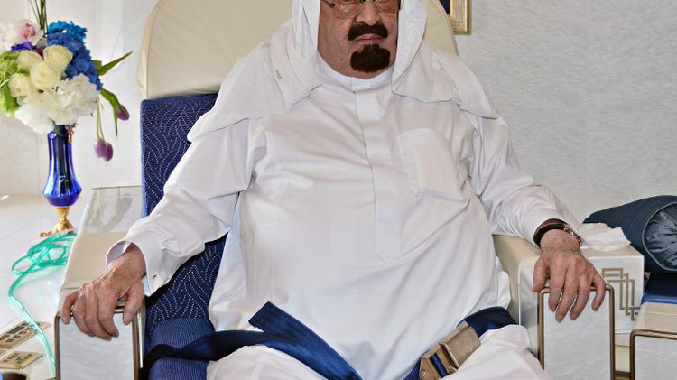 A handout picture released by the Saudi Press Agency (SPA) on June 21, 2014 shows Saudi King Abdullah bin Abdul Aziz al-Saud onboard his plane as he leaves the Moroccan city of Casablanca heading to the Egyptian capital Cairo on June 20, 2014