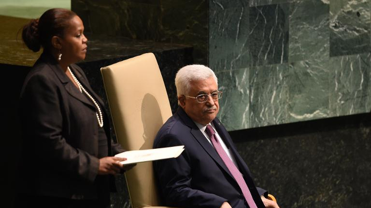 Le président palestinien Mahmoud Abbas aux Nations Unis, le 26 septembre 2014 à New York