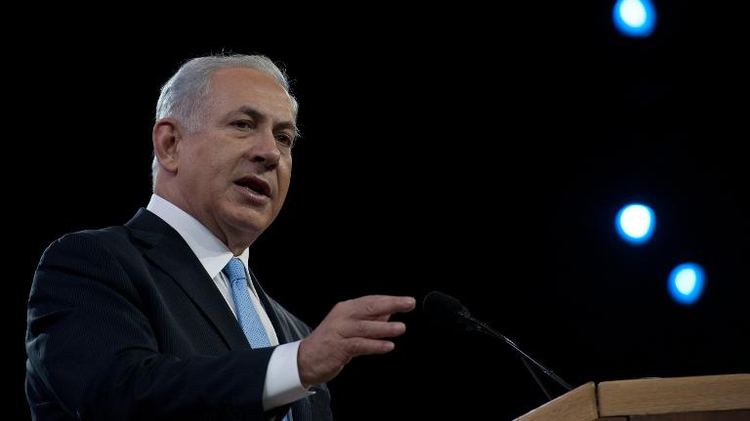 Israeli Prime Minister Benjamin Netanyahu addresses the Israel Public Affairs Committee (AIPAC) policy conference in Washington on March 4, 2014