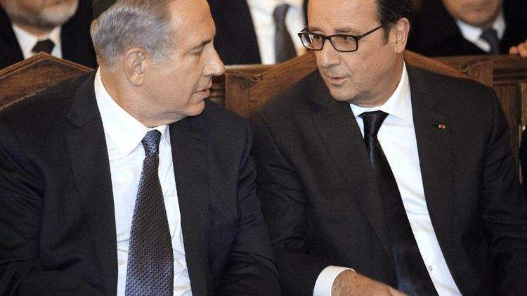 Benjamin Netanyahu and Francois Hollande