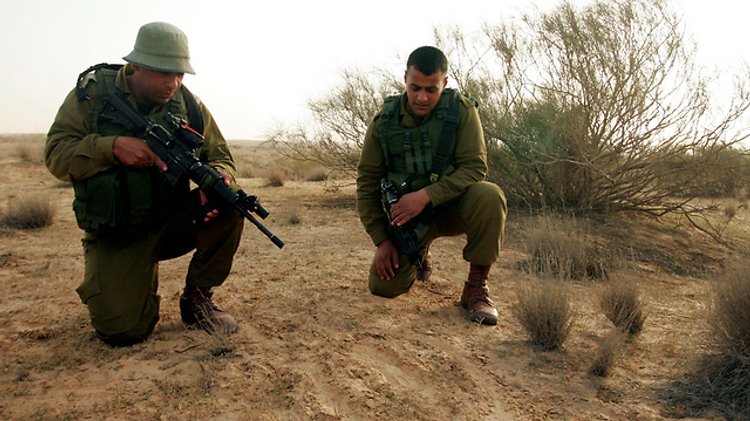Soldiers in the IDF's Bedouin Trackers Unit