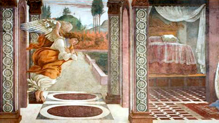 "The Annunciation of San Martino alla Scala," Botticelli