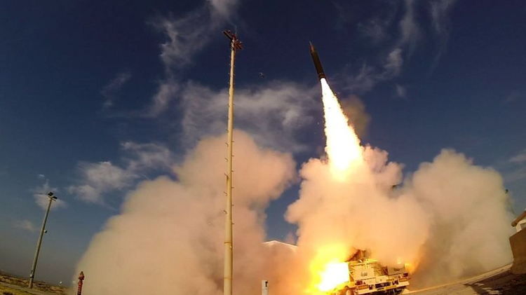 The Arrow 3 anti-ballistic missile being test-fired