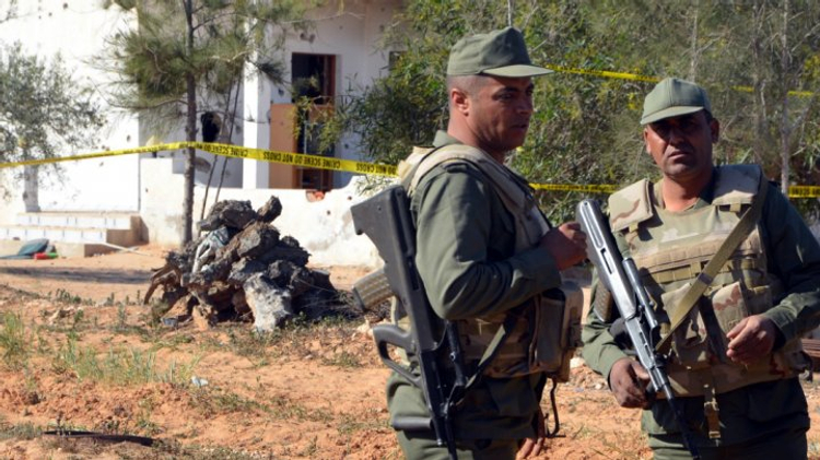 Des soldats tunisiens près de Ben Guerdane
