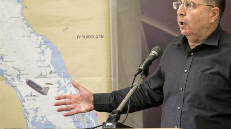 Israeli Defense Minister Moshe Ya'alon gives a press conference at the Defense Ministry in Tel Aviv, on March 5, 2014
