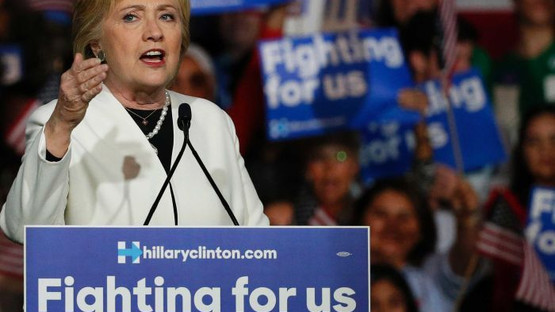 Clinton and Trump win big on pivotal day in US elections race