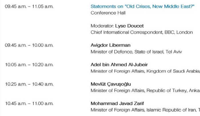 Programme de la Conférence de Munich sur la Sécurité
