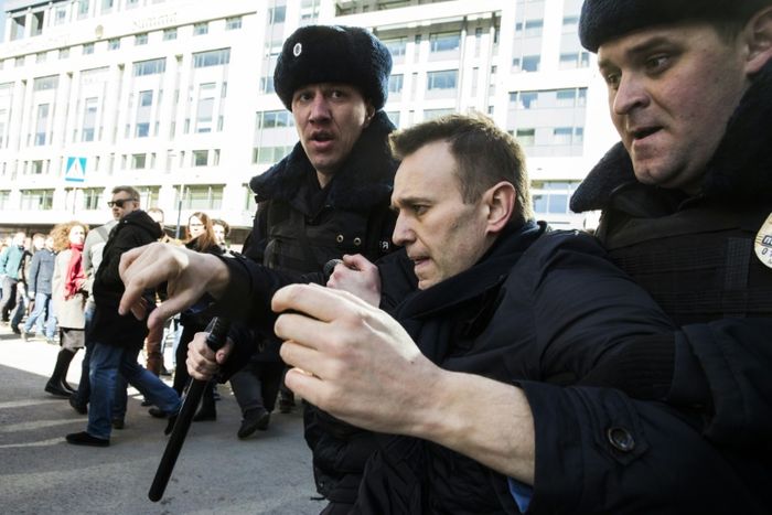 Anti-Putin Leader Arrested Before Daylong Protests Across Russia