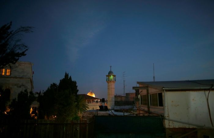 Un minaret dans un quartier de Jérusalem-Est AHMAD GHARABLI (AFP)