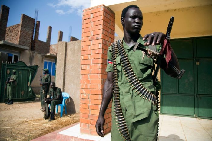 Un membre de la SPLA-IO (Armée d'opposition de libération du peuple soudanais) le 25 avril 2016 à Juba Albert Gonzalez Farran (AFP)