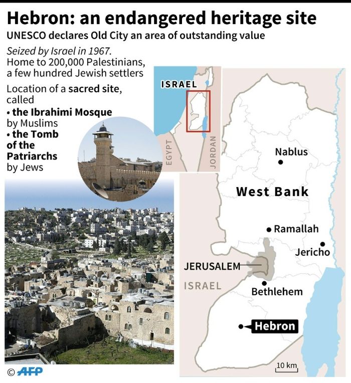 UNESCO Recognizes Hebron Sites as Part of Palestine
