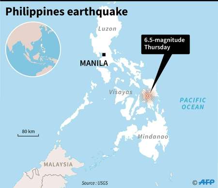 5-magnitude quake hits central Philippine island: USGS 5-magnitude quake hits central Philippine island: USGS