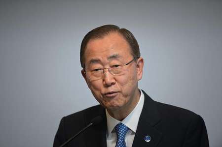 Le secrétaire général des Nations unies Ban Ki-moon le 19 mai 2015 à Seoul - ED JONES (AFP) ED JONES (AFP)