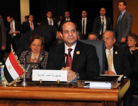 Le président égyptien Abdel Fattah al-Sisi à l'ouverture du somme de la Ligue arabe le 28 mars 2015 à Charm el-Cheikh - Sharif Abdel Moneim (Présidence égyptienne/AFP) Sharif Abdel Moneim (Présidence égyptienne/AFP)