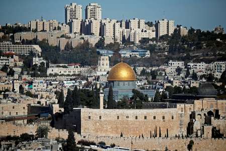 The status of Jerusalem is one of the most contentious issues of the long-running Israeli-Palestinian conflict ( THOMAS COEX (AFP) )