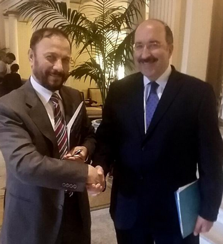 Anwar Ashki (G) et Dore Gold (D) à Washington - i24news i24news