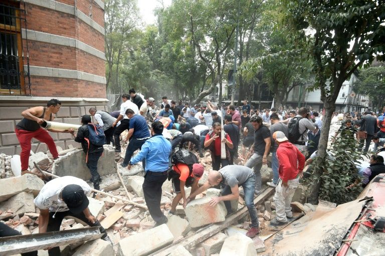 At least 42 dead after powerful quake rocks Mexico City