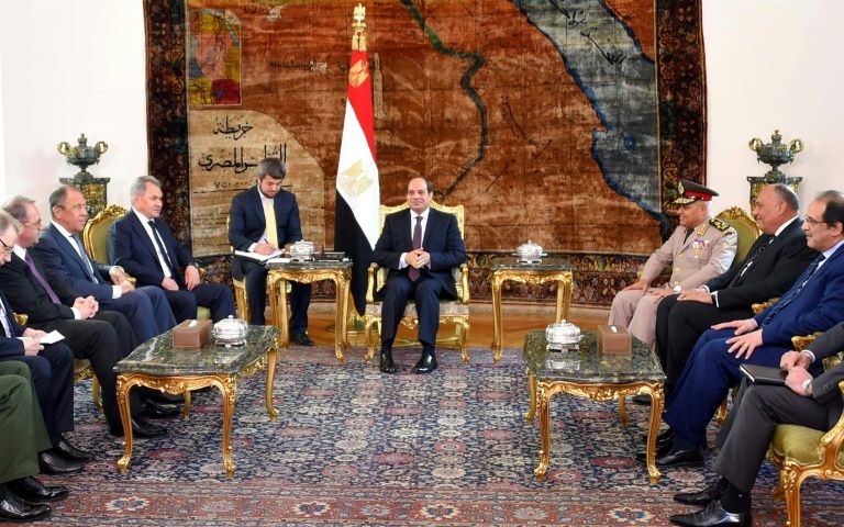 Russian ministers in Cairo for talks on Mid East crises Russian ministers in Cairo for talks on Mid East crises