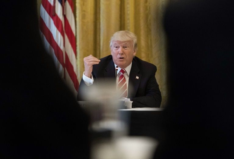 Donald Trump à la Maison Blanche à Washington le 22 juin 2017NICHOLAS KAMM