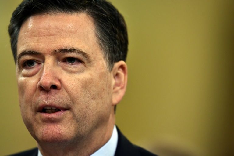 FBI Director James Comey speaks before the House Intelligence Committee on Capitol Hill in Washington DC
