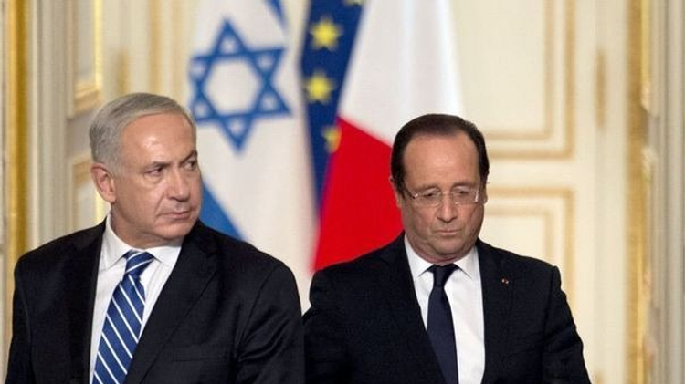 Le Premier ministre israélien Benyamin Netanyahou et le président François Hollande