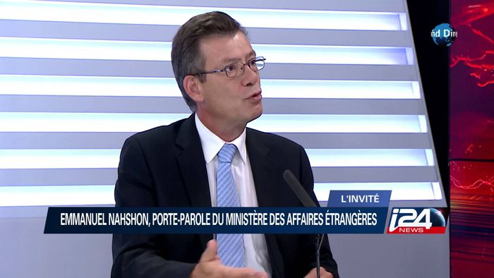 Emmanuel Nahshon, porte-parole des Affaires étrangères israéliennes i24NEWS