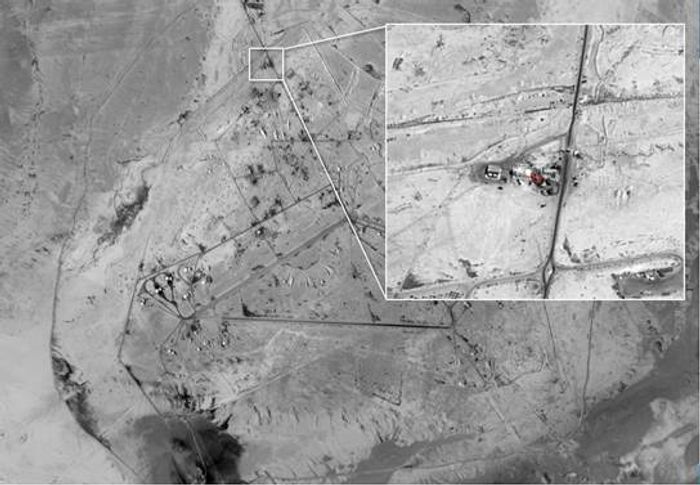Satellite images of Iranian-operated base in Syria, April. 17 2018