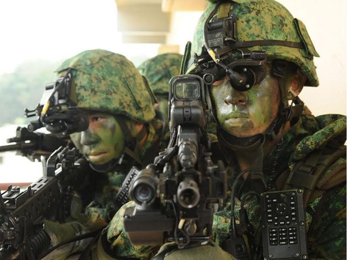 جنود من قوات سنغافورة