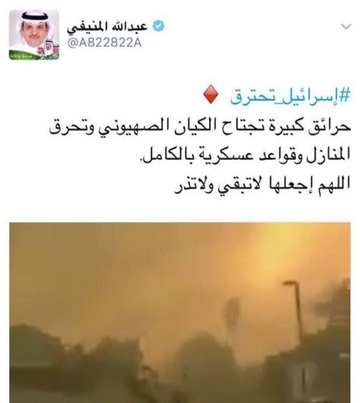 I24news اسرائيل تحترق يجتاح تويتر في العالم العربي فماذا كتب أبرز المغردين