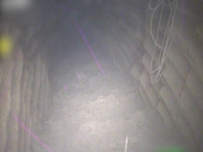 A picture of the inside of what Israel says is an underground attack tunnel dug by the Hezbollah terror group that crossed into Israeli territory from south of the Lebanese village of Kafr Kila, December 4, 2018. IDF Spokesperson