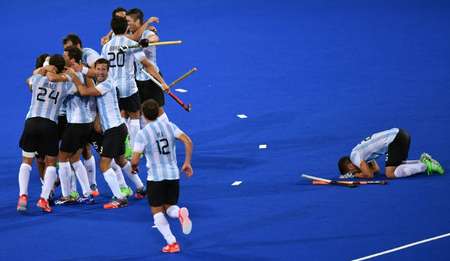 International Hockey Federation (FIH) - 1089881856 CORDOBA, ARGENTINA -  JANUARY 26: Pedro Ibarra of Argentina plays a shot during the Men's FIH Field  Hockey Pro League match between Argentina and Belgium at