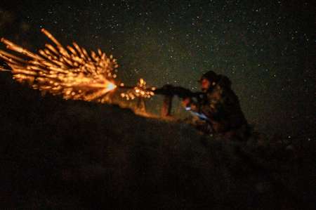 Backed by the US-led coalition, the SDF renewed their assault on Sunday after warning remaining IS fighters that the time for surrendering was up ( BULENT KILIC (AFP) )