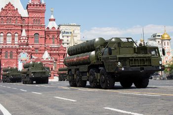 FILE In this file photo taken on Monday, May 9, 2016, Russian the S-300 air defense missile systems drive during the Victory Day military parade marking 71 years after the victory in WWII in Red Square in Moscow, Russia. Moscow will supply the Syrian gove