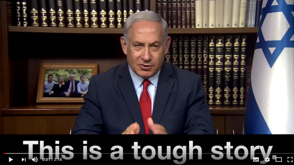 Netanyahu urges ‘help’ for Iranian people in new English-language video