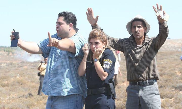 Photo Of Palestinians Protecting 