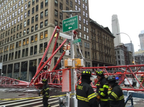 Giant Crane Falls In New York, Killing One, Injuring At Least 15 Others ...