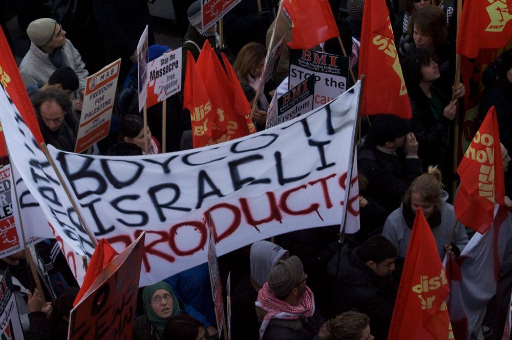 BDS supporters, London 2009