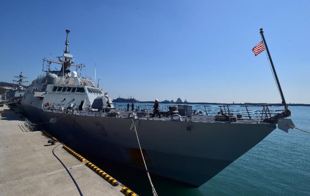 The US government has approved an $11 billion deal to sell Saudi Arabia four advanced warships, based on the US Navy's Littoral Combat Ship like the USS Fort Worth, pictured on March 14, 2015