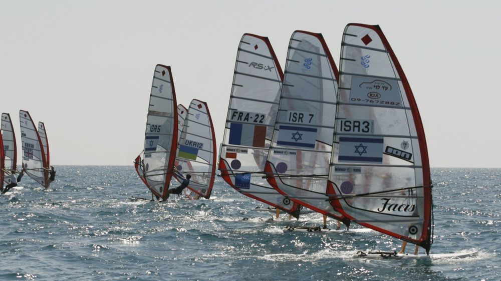 Israeli windsurfers