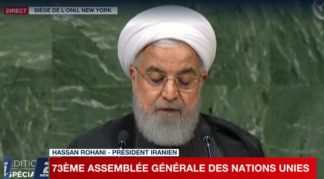 "Israël représente la plus grave menace à la paix mondiale" (Rohani à l'ONU)