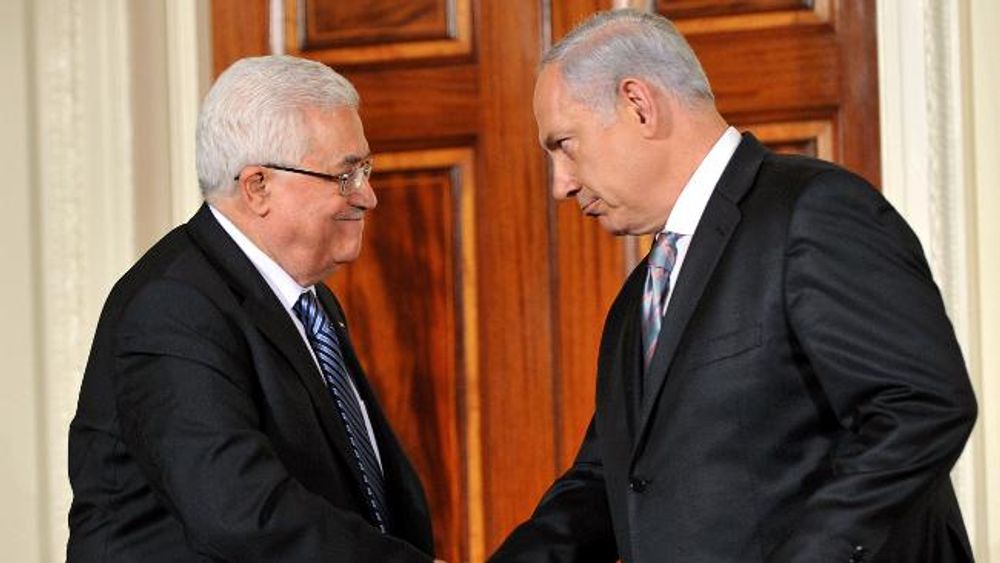 Palestinian Authority President Mahmoud Abbas and Israeli Prime Minister Benjamin Netanyahu at the White House in 2010.